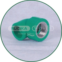 Rucika Tigris Green Elbow Female Threaded 90º