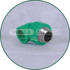 Rucika Tigris Green Elbow Male Threaded 90º